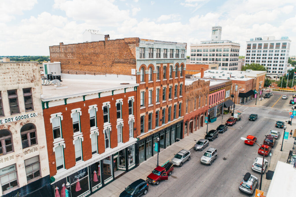 Streetscape in downtown Springfield, Missouri