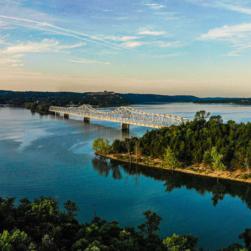 Bridge crossing Table Rock Lake near Branson, Missouri